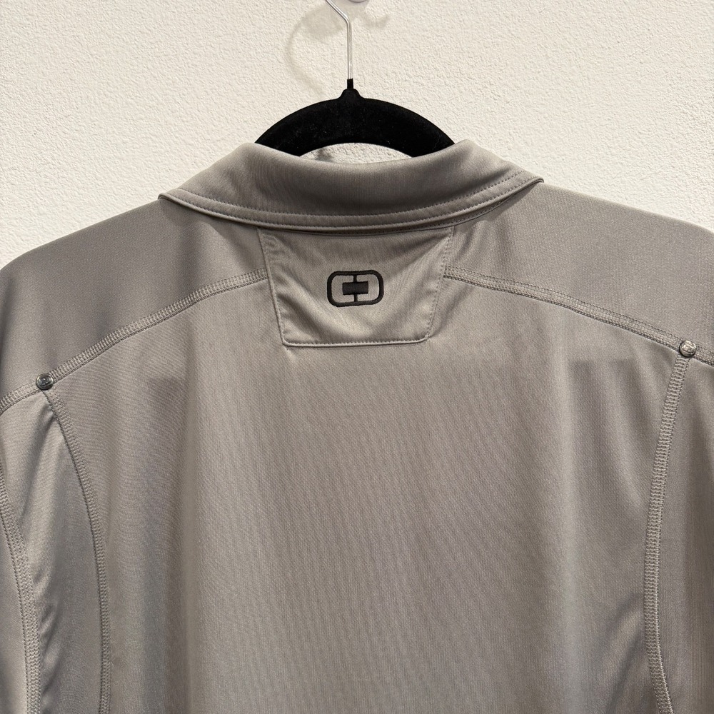 OGIO Golf Polo Shirt Mens Large Gray Moisture Wicking Performance Athletic Tech - Picture 4 of 7